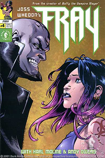 Cover for Joss Whedon's Fray #4 (of 8) (Second Printing) (00-030)