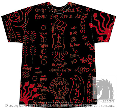 Cover for Hellboy Tee (Symbols) (XXL) (10-218)
