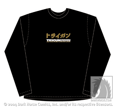 Cover for Trigun T-shirt: Cross/Black/Long Sleeve Tee/Adult (XXL) (10-270)