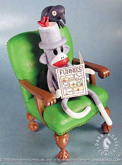 Cover for Tony Millionaire Sock Monkey Statue (10-279)