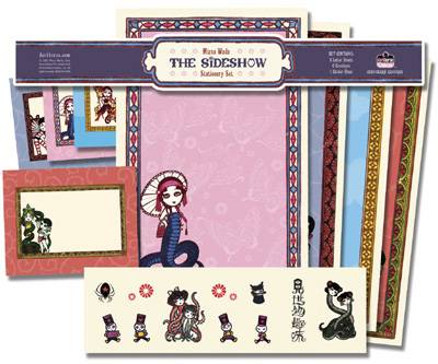 Cover for DHorse Deluxe Stationery Set: Mizna Wada The Sideshow Stationery Set (10-365)