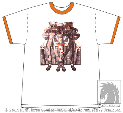 Cover for DHorse Deluxe T-Shirt: Intron Depot Fire Cats (XXL) (10-496)