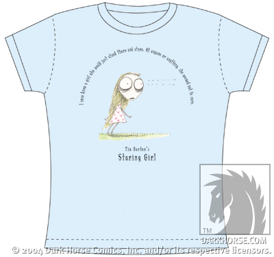 Cover for Tim Burton Tee: Staring Girl Babydoll (XL) (10-510)