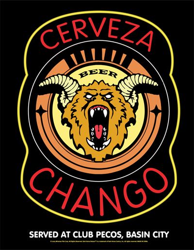 Cover for Sin City Movie Tin Sign: Cerveza Chango (10-603)