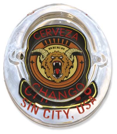 Cover for Sin City Glass Ashtray: Cerveza Chango (10-683)