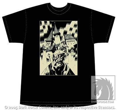 Cover for Man with the Screaming Brain t-shirt - Mignola cover (XXL) (10-832)