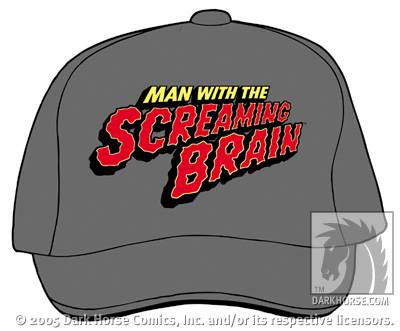 Cover for Man with the Screaming Brain Baseball Cap (10-833)