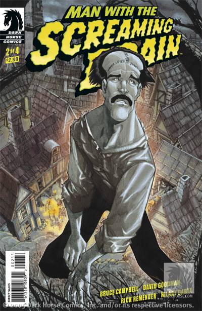 Cover for Man with the Screaming Brain #2 (of 4) - Alternate cover (10-840)