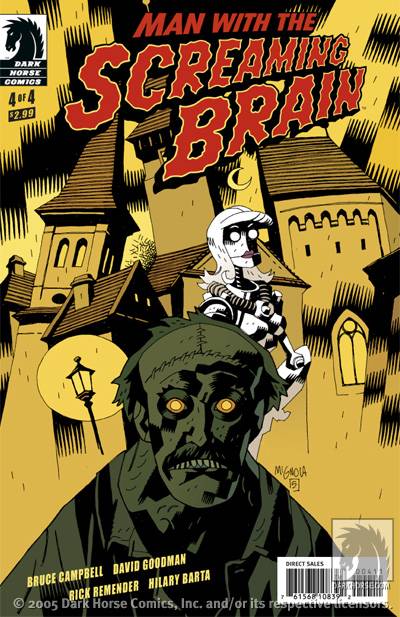 Cover for Man with the Screaming Brain #4 - Alternate Cover (10-842)