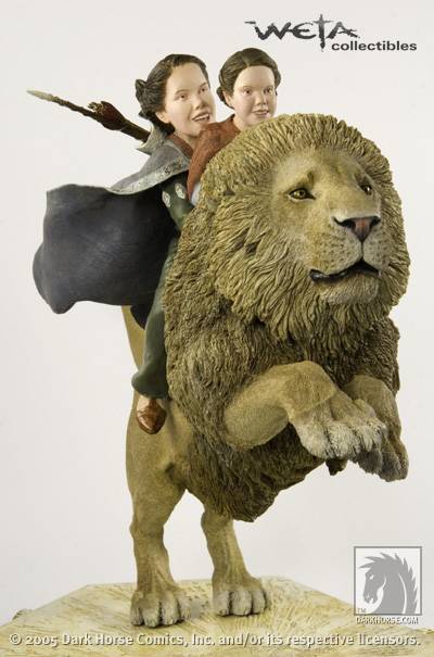 Cover for Weta Narnia Girls on Aslan Statue (10-880)