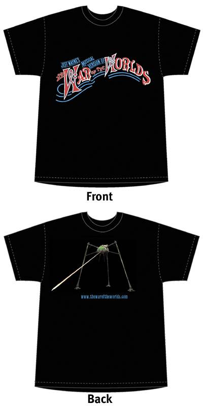 Cover for Jeff Wayne's The War of the Worlds t-shirt (XXL) (10-903)