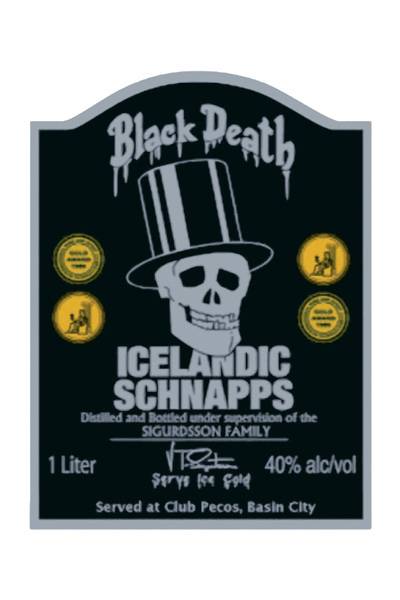 Cover for Sin City Movie Tin Sign: Black Death Icelandic Schnapps (10-964)