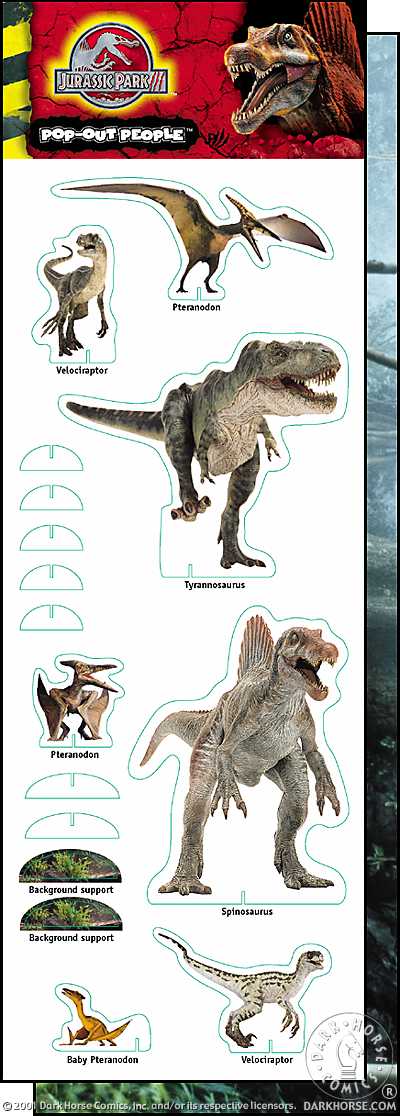 Cover for Pop-Out People: Jurassic Park III (photo) (11-292)