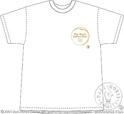 Cover for Too Much Coffee Man Tee (Coffee Cup Stain) (XXL) (11-605)