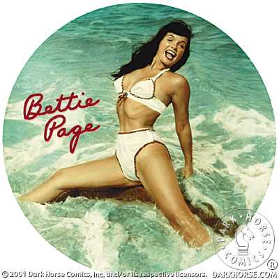 Cover for Bettie Page Sticker #6 (Betty in the Ocean) (11-631)