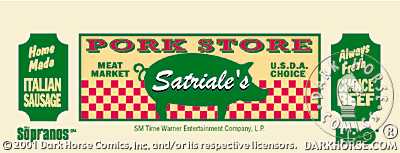 Cover for The Sopranos Sticker #1 (Satriale's) (11-657)