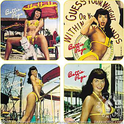 Cover for Bettie Page Coaster Set - Amusement (11-694)