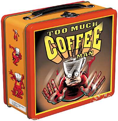 Cover for Too Much Coffee Man Lunchbox (11-723)