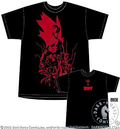 Cover for Hellboy Tee (Red Hellboy with Fire) (XXL) (11-799)