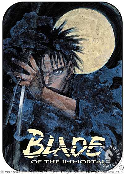 Cover for Blade of the Immortal Sticker #3 (Manji with Moon) (11-890)