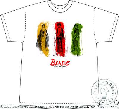 Cover for Blade of the Immortal Tee (Anatsu, Manji, & Rin White Tee) (XXL) (11-949)