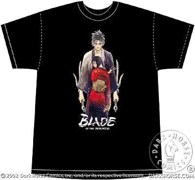 Cover for Blade of the Immortal Tee (Manji & Rin Black Tee) (XXL) (11-950)