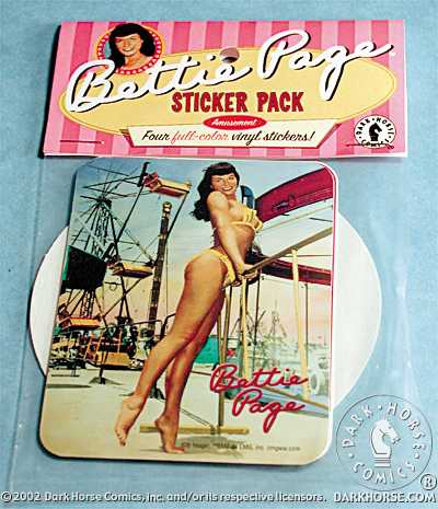 Cover for Bettie Page Sticker Pack: Amusement (12-037)