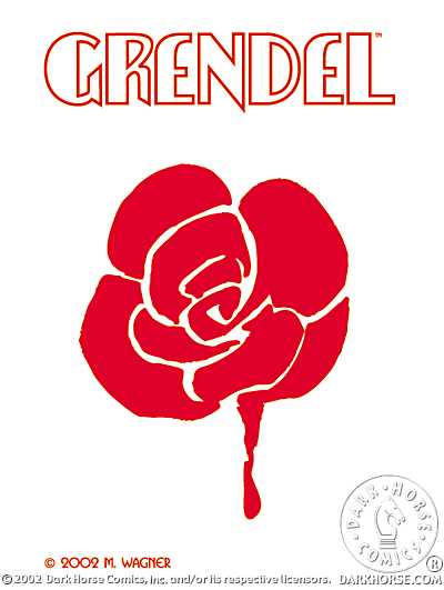 Cover for Grendel Sticker #3 (Rose Logo) (12-040)