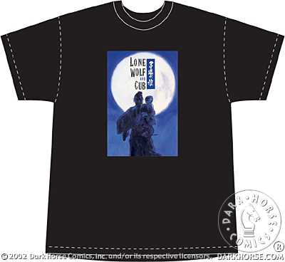 Cover for Lone Wolf and Cub T-Shirt: Full Moon Black Tee (XXL) (12-146)