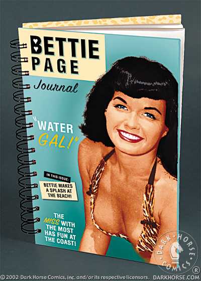 Cover for DHorse Deluxe Journal: Bettie Page -- Water Gal! (12-152)