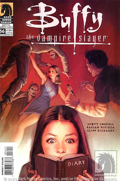 Cover for Buffy the Vampire Slayer #56: Slayer Interrupted (Part 1 of 4) (12-224)