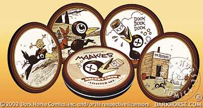 Cover for Tony Millionaire's Drinky Crow Coaster Set (12-240)