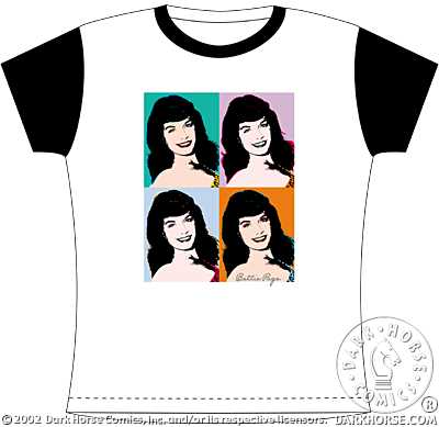 Cover for Bettie Page Short Sleeve Babydoll ("Warhol" Bettie) (XL) (12-249)