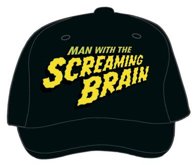 Cover for Man with the Screaming Brain Black Cap (12-353)
