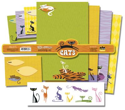 Cover for DHorse Deluxe Stationery Exotique: Shag Cats (12-656)