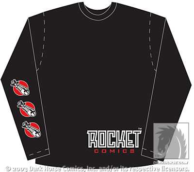 Cover for Rocket Comics T-Shirt Long Sleeve (XXL) (12-703)