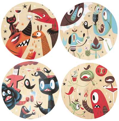 Cover for Tim Biskup Coaster Set (12-729)