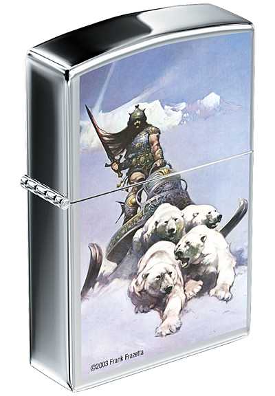 Cover for Frank Frazetta Photo Zippo #2: Silver Warrior Zippo® Lighter (12-731)