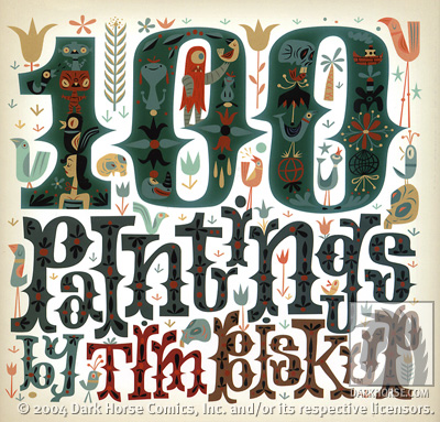 Cover for Tim Biskup's 100 Paintings Book HC (12-828)