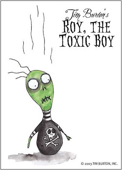 Cover for Tim Burton Sticker: Toxic Boy (12-831)