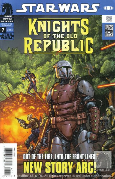 Cover for Star Wars: Knights of the Old Republic #7 (12-893)