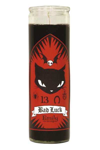 Cover for Emily the Strange Candle: Bad Luck (black) (13-047)
