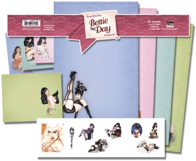 Cover for DHorse Deluxe Stationery Exotique: Olivia/Bettie Page #1 Bettie By Day (13-122)