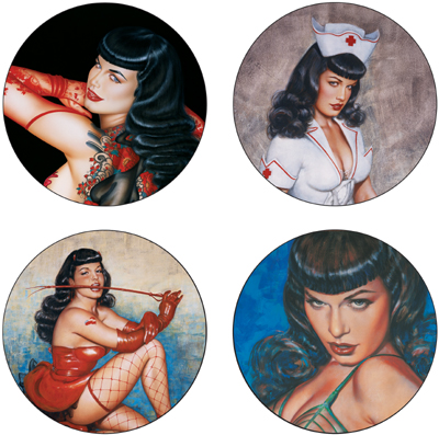 Cover for Olivia's Bettie Page Coaster Set (13-129)