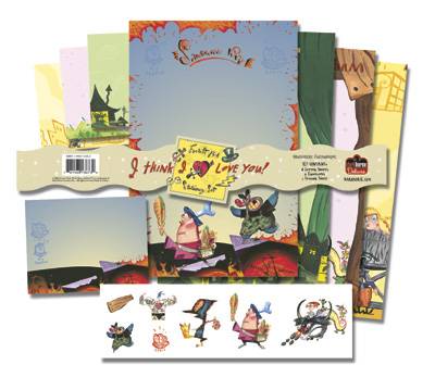 Cover for Everett Peck's I Think I Love You Stationery set (13-673)