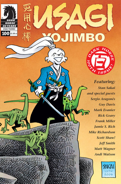 Star-studded cast commemorates one hundred issues of comics' favorite samurai bunny in Usagi Yojimbo #100! 10/19/06
