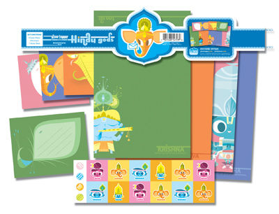 Cover for Sanjay Patel Gods Stationery Set (14-723)
