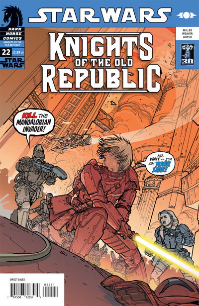 Cover for Star Wars: Knights of the Old Republic #22--Knights of Suffering part 1 (14-775)