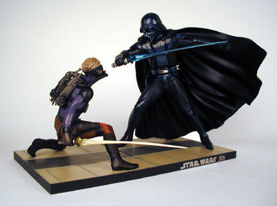 Cover for Kotobukiya Luke Skywalker vs. Darth Vader Vinyl Model Kit (14-803)