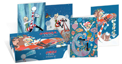 Cover for Jingle Belle Notecard Set (14-887)
